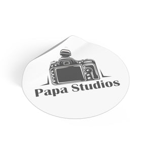 PAPA | Round Vinyl Stickers