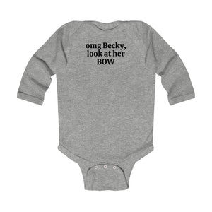 LOOK AT HER BOW | Baby Bodysuit