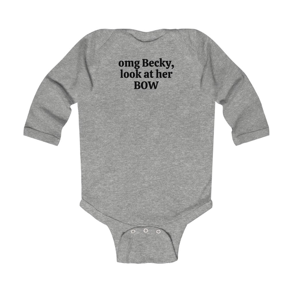 LOOK AT HER BOW | Baby Bodysuit