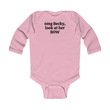 Load image into Gallery viewer, LOOK AT HER BOW | Baby Bodysuit