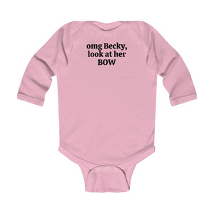 LOOK AT HER BOW | Baby Bodysuit