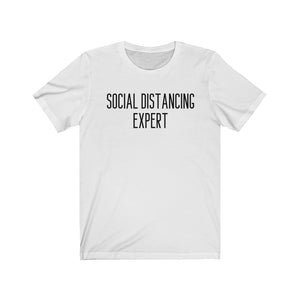 SOCIAL DISTANCE Unisex Jersey Tee