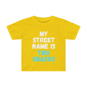 TWO SNACKS Toddler Tee