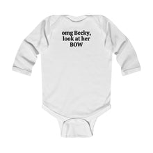 Load image into Gallery viewer, LOOK AT HER BOW | Baby Bodysuit