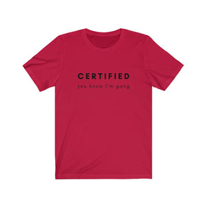 CERTIFIED Unisex Jersey Tee