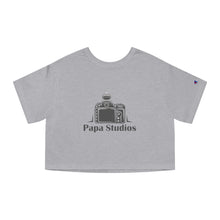 Load image into Gallery viewer, PAPA | Champion Women&#39;s Heritage Cropped T-Shirt