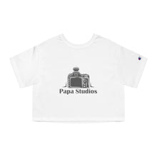 Load image into Gallery viewer, PAPA | Champion Women&#39;s Heritage Cropped T-Shirt